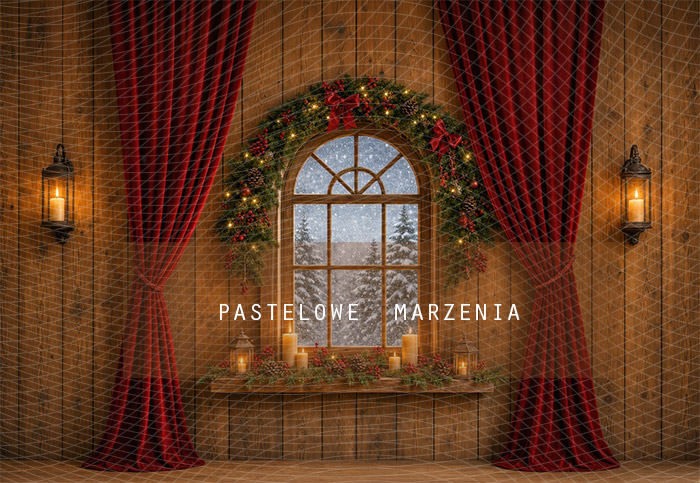 Fabric photographic background from the Christmas category, Frame 290x200 cm