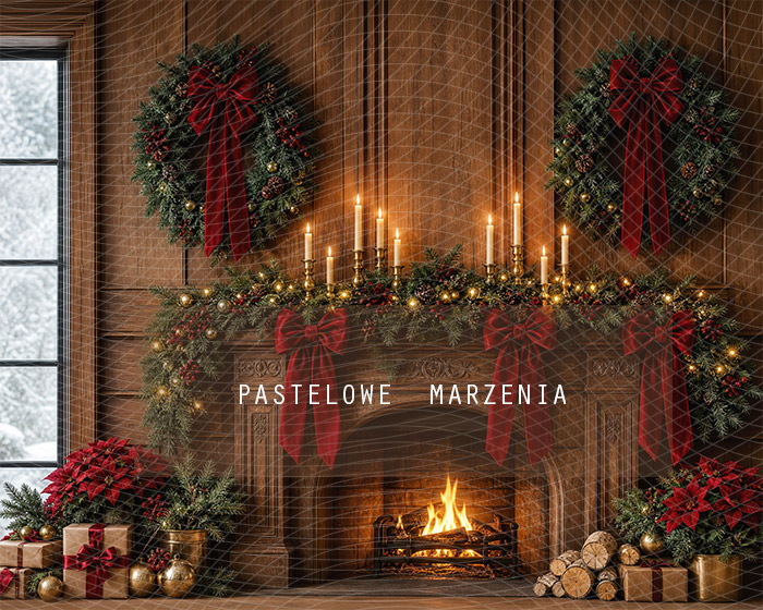 Fabric photographic background from the Christmas category, Frame 250x200 cm