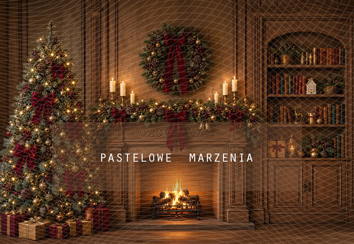 Fabric photographic background from the Christmas category, Frame 290x200 cm