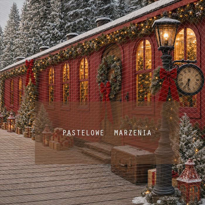 Fabric photographic background from the Christmas category, Frame 250x250 cm