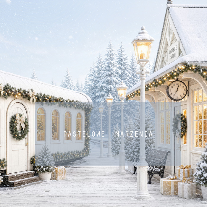 Fabric photographic background from the Christmas category, Frame 250x250 cm