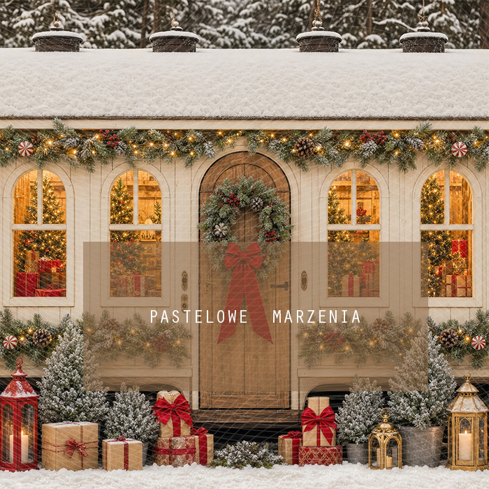 Fabric photographic background from the Christmas category, Frame 250x250 cm