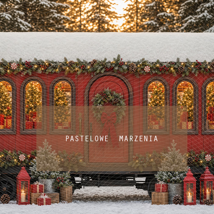 Fabric photographic background from the Christmas category, Frame 250x250 cm
