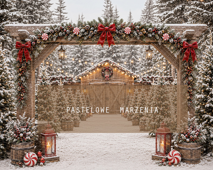 Fabric photographic background from the Christmas category, Frame 250x200 cm
