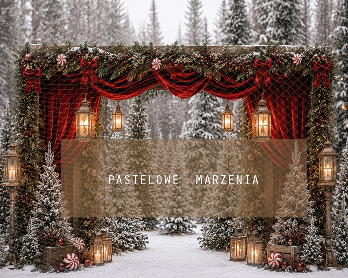 Fabric photographic background from the Christmas category, Frame 250x200 cm
