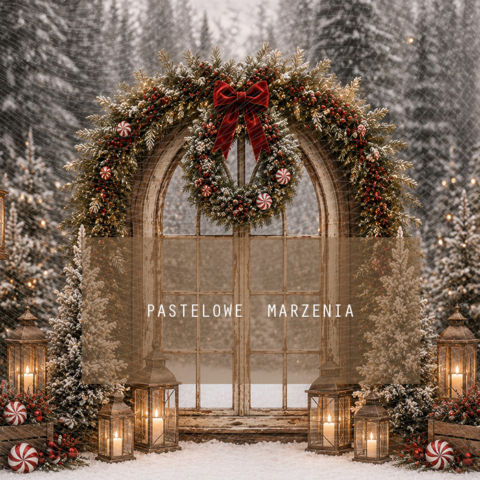 Fabric photographic background from the Christmas category, Frame 250x250 cm