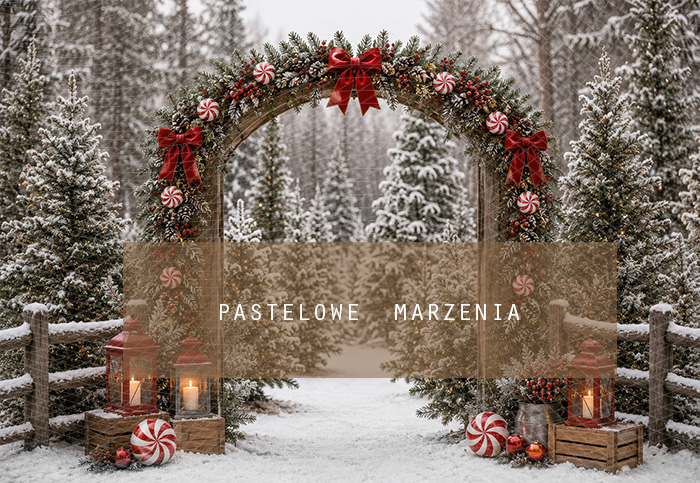 Fabric photographic background from the Christmas category, Frame 290x200 cm