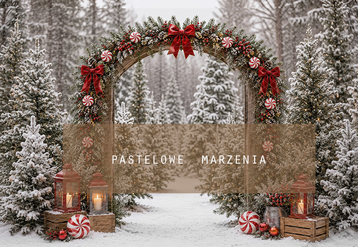 Fabric photographic background from the Christmas category, Frame 290x200 cm