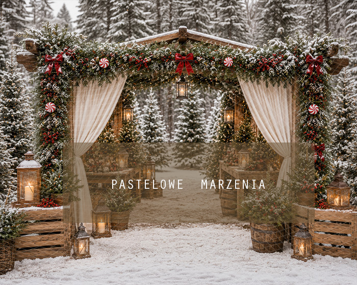Fabric photographic background from the Christmas category, Frame 250x200 cm