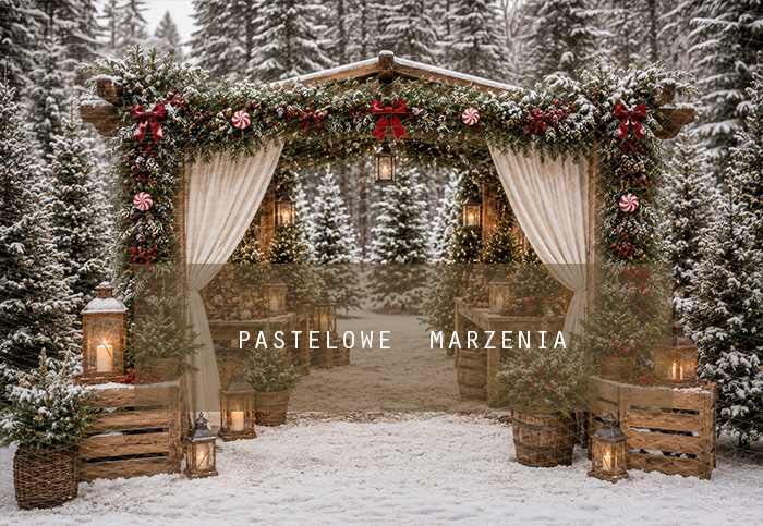 Fabric photographic background from the Christmas category, Frame 290x200 cm