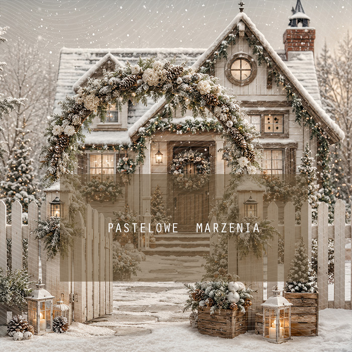 Fabric photographic background from the Christmas category, Frame 250x250 cm