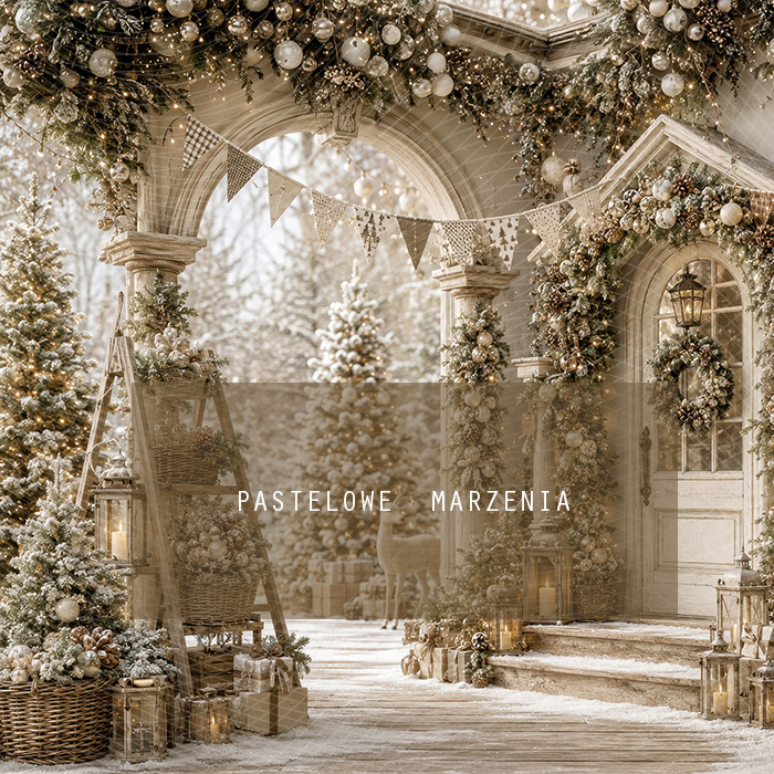 Fabric photographic background from the Christmas category, Frame 250x200 cm
