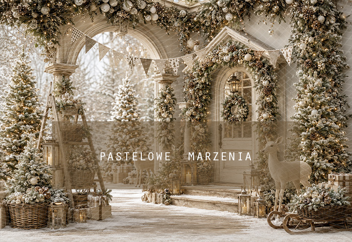 Fabric photographic background from the Christmas category, Frame 290x200 cm