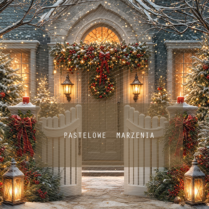 Fabric photographic background from the Christmas category, Frame 250x250 cm
