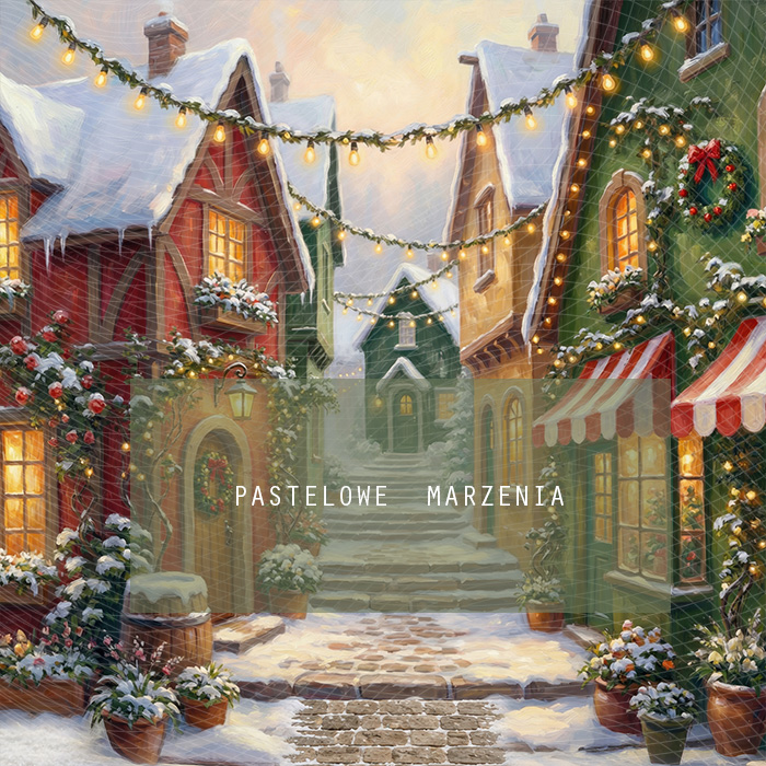 Fabric photographic background from the Christmas category, Frame 250x250 cm