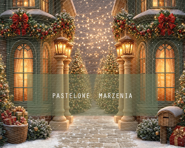 Fabric photographic background from the Christmas category, Frame 250x200 cm