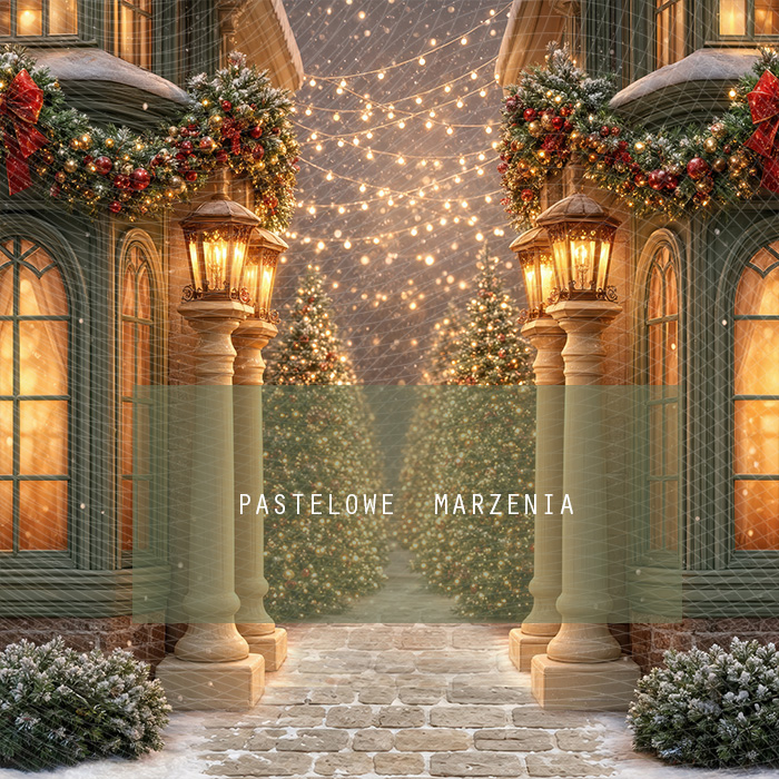 Fabric photographic background from the Christmas category, Frame 250x250 cm