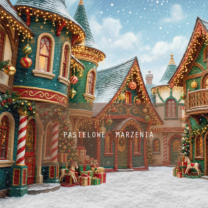 Fabric photographic background from the Christmas category, Crop 250x250 cm