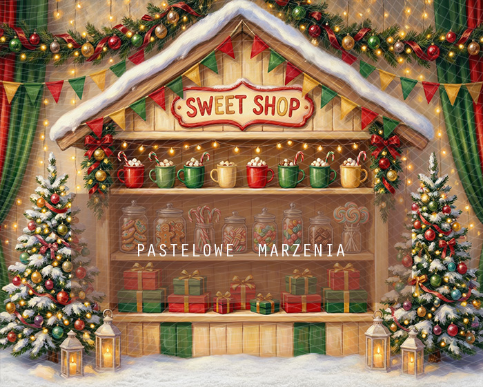 Fabric photographic background from the Christmas category, Frame 250x200 cm