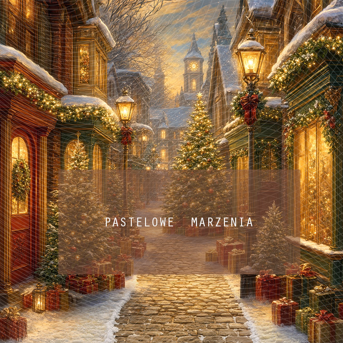 Fabric photographic background from the Christmas category, Frame 250x250 cm