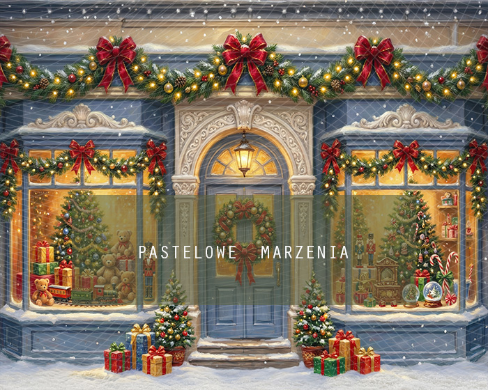 Fabric photographic background from the Christmas category, Frame 250x200 cm
