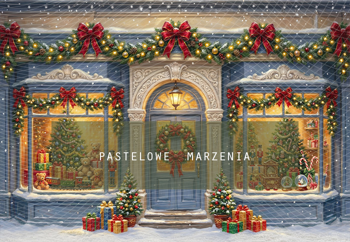 Fabric photographic background from the Christmas category, Frame 290x200 cm