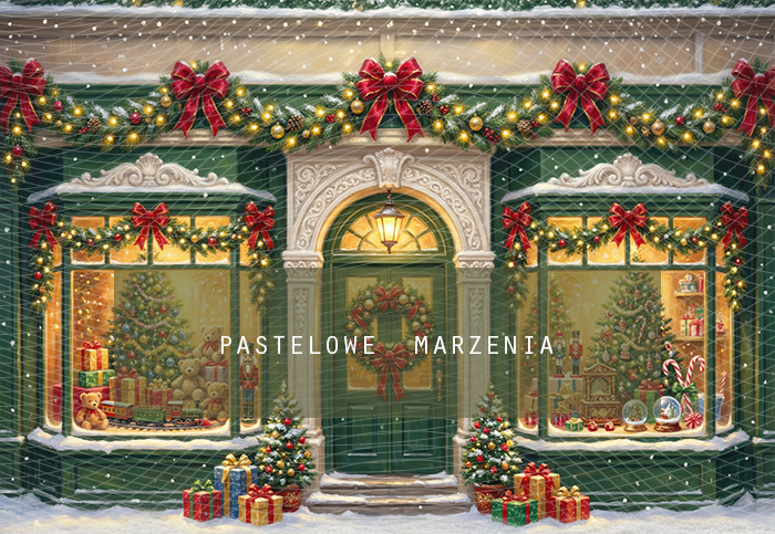 Fabric photographic background from the Christmas category, Frame 290x200 cm
