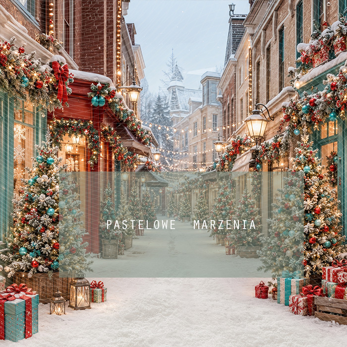 Fabric photographic background from the Christmas category, Frame 250x250 cm