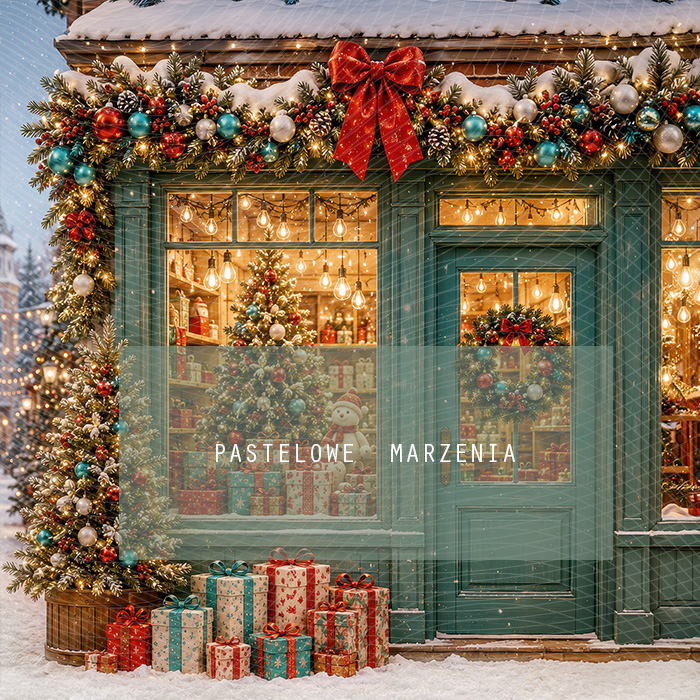 Fabric photographic background from the Christmas category, Frame 250x250 cm