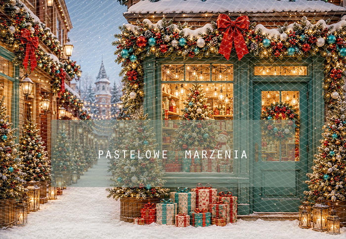Fabric photographic background from the Christmas category, Frame 290x200 cm