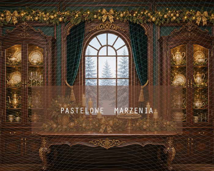 Fabric photographic background from the Christmas category, Frame 250x200 cm