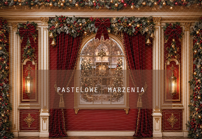 Fabric photographic background from the Christmas category, Frame 290x200 cm