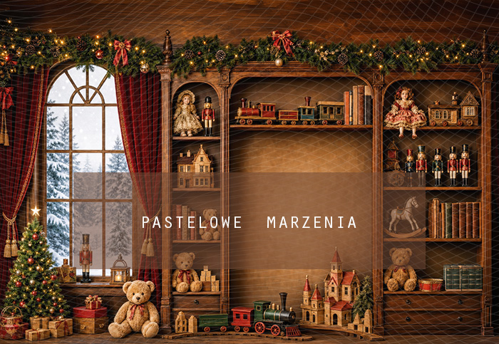 Fabric photographic background from the Christmas category, Frame 290x200 cm