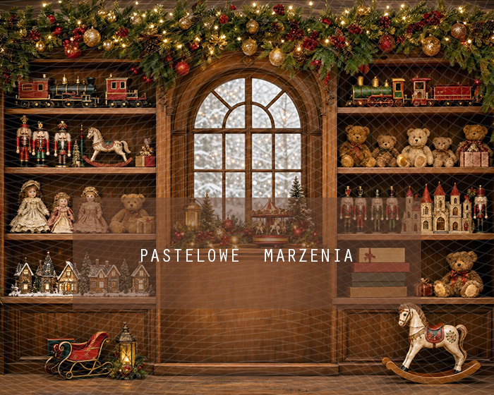 Fabric photographic background from the Christmas category, Frame 250x200 cm