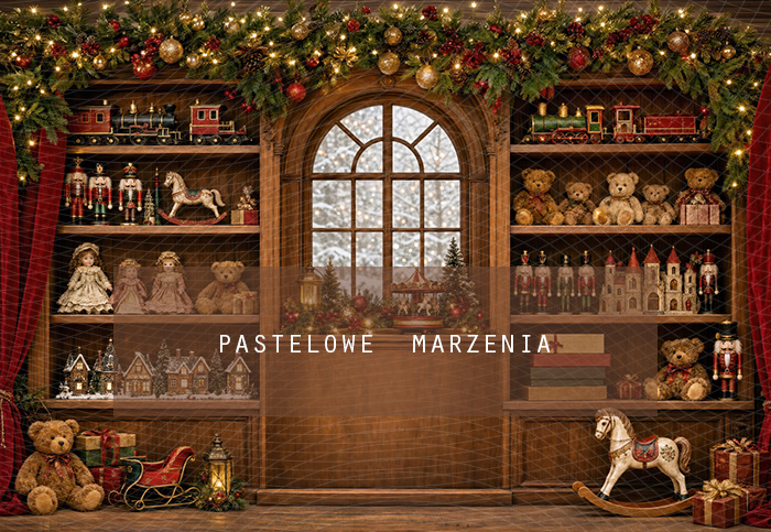 Fabric photographic background from the Christmas category, Frame 290x200 cm
