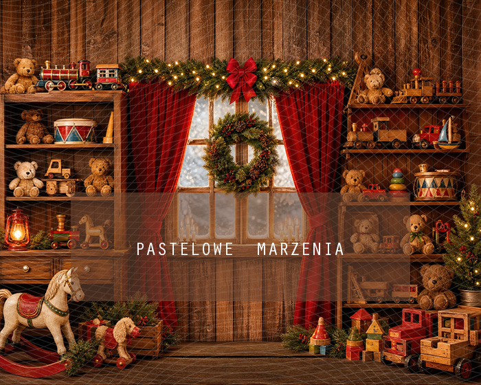 Fabric photographic background from the Christmas category, Frame 250x200 cm