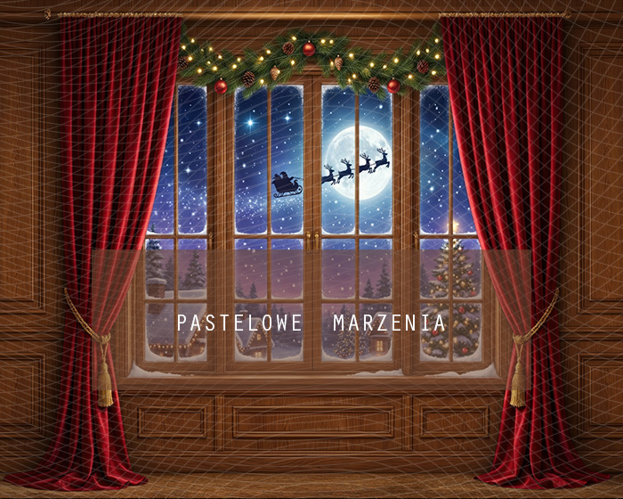 Fabric photographic background from the Christmas category, Frame 250x200 cm