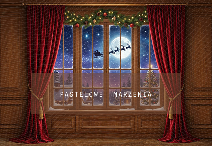 Fabric photographic background from the Christmas category, Frame 290x200 cm
