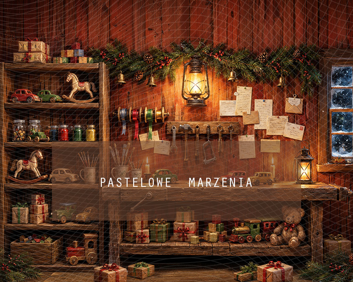 Fabric photographic background from the Christmas category, Frame 250x200 cm