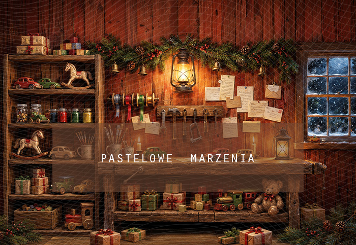 Fabric photographic background from the Christmas category, Frame 290x200 cm