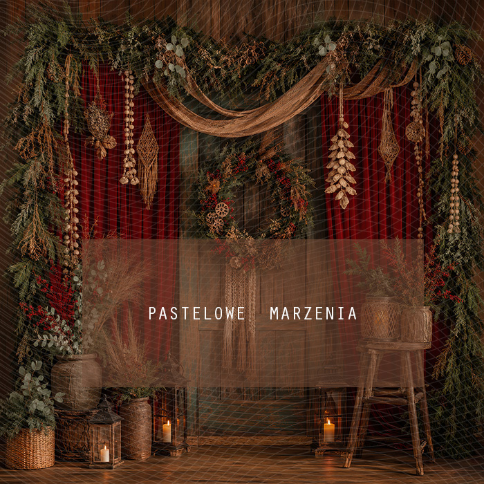 Fabric photographic background from the Christmas category, Frame 250x250 cm