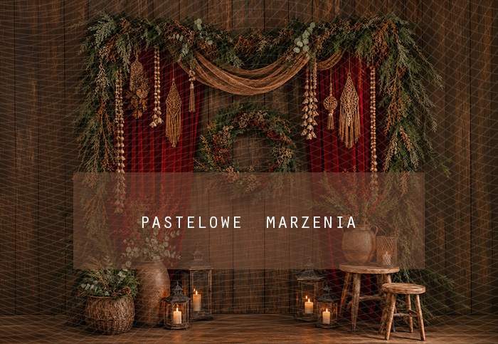 Fabric photographic background from the Christmas category, Frame 290x200 cm