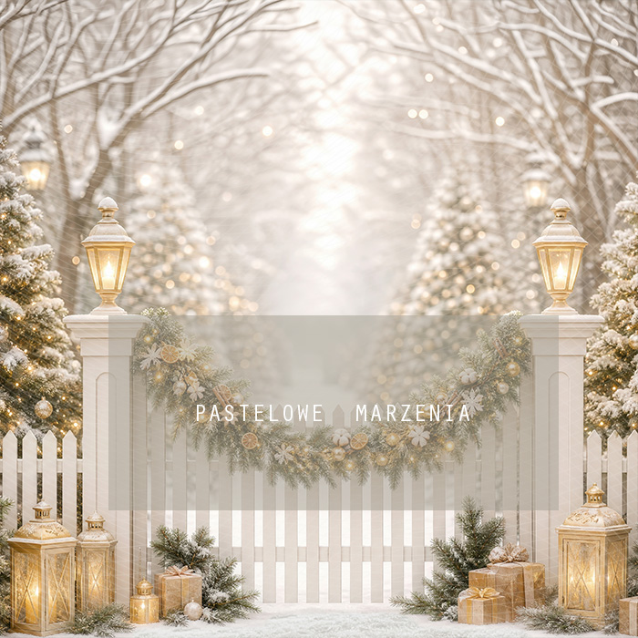 Fabric photographic background from the Christmas category, Frame 250x250 cm